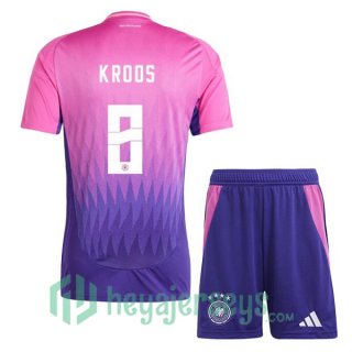 Germany (KROOS 8) Kids Soccer Jerseys Away Rose Purple 2024/2025
