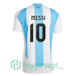 Argentina (MESSI 10) Soccer Jerseys Home Blue White 2024/2025