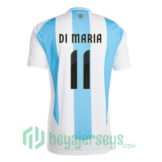 Argentina (DI MARIA 11) Soccer Jerseys Home Blue White 2024/2025