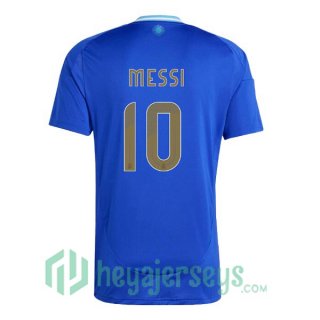 Argentina (MESSI 10) Soccer Jerseys Away Blue 2024/2025