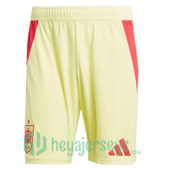 Spain Soccer Shorts Away Yellow 2024/2025