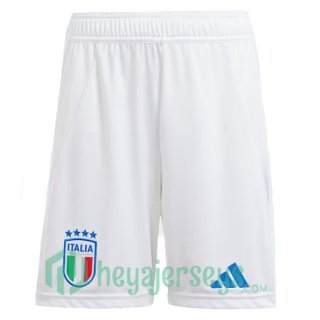Italy Soccer Shorts Home White 2024/2025