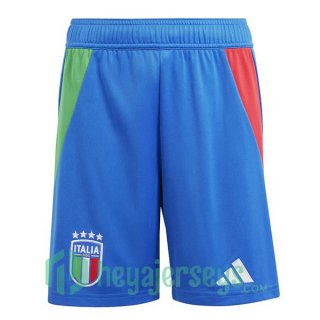 Italy Soccer Shorts Away Blue 2024/2025