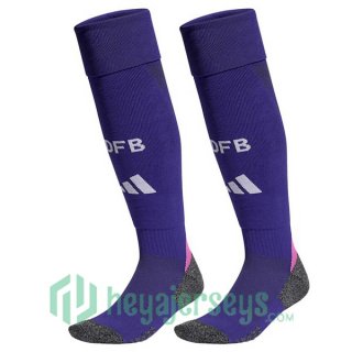 Germany Soccer Socks Away Purple 2024/2025