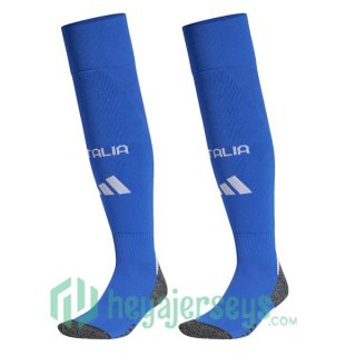 Italy Soccer Socks Home Blue 2024/2025
