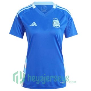 Argentina Women Soccer Jerseys Away Blue 2024/2025