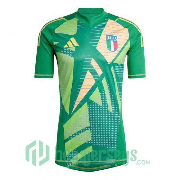 Italy Soccer Jerseys Goalkeeper Green UEFA Euro 2024