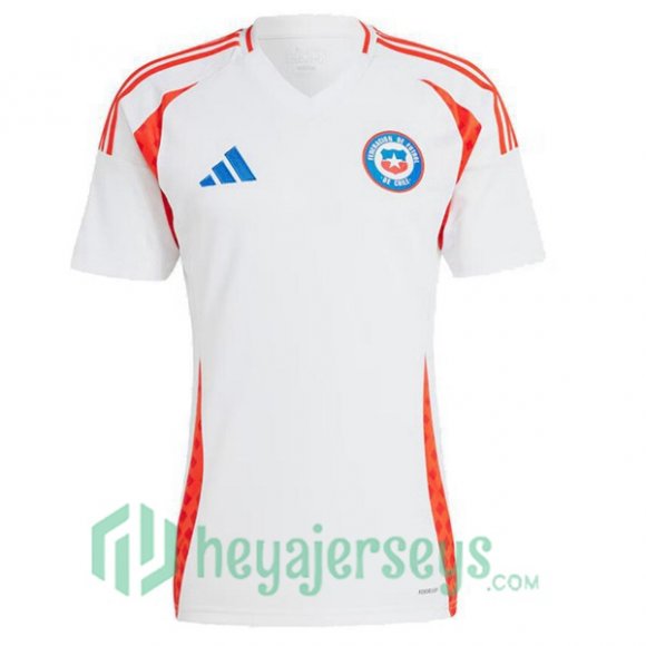 Chile Soccer Jerseys Away White 2024/2025