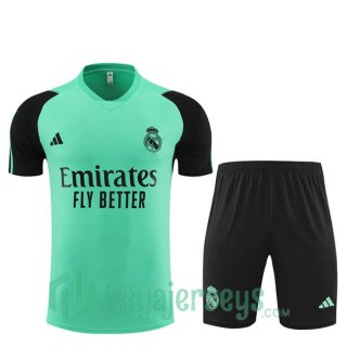 Real Madrid Training T-Shirts + Shorts Green 2024/2025