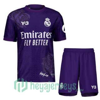 Real Madrid Kids Soccer Jerseys Fourth Purple 2023/2024