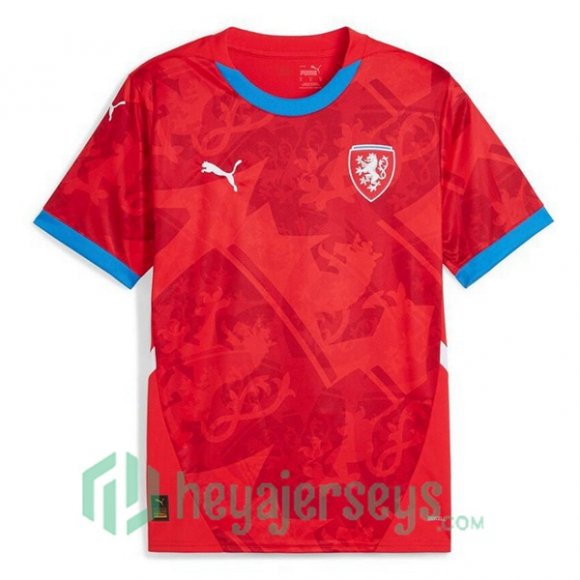 Czechia Soccer Jerseys Home Red UEFA Euro 2024