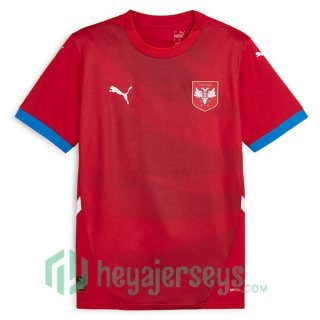 Serbia Soccer Jerseys Home Red UEFA Euro 2024