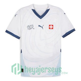 Switzerland Soccer Jerseys Away White 2024/2025