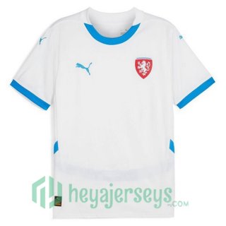 Czechia Soccer Jerseys Away White 2024/2025