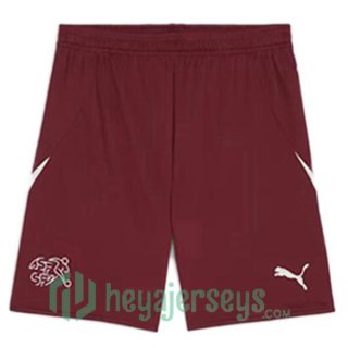 Switzerland Soccer Shorts Home Red 2024/2025