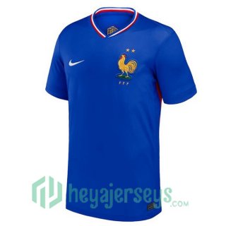 France Home Soccer Jerseys Blue UEFA Euro 2024