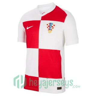 Croatia Soccer Jerseys Home White UEFA Euro 2024