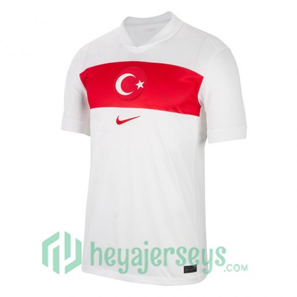 Turkey Soccer Jerseys Home White UEFA Euro 2024