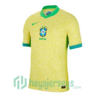 Brazil Home Soccer Jerseys Yellow 2024/2025