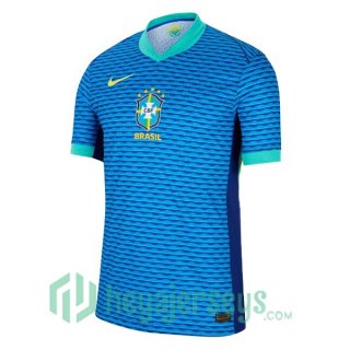 Brazil Away Soccer Jerseys Blue 2024/2025