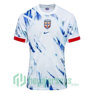 Norway Soccer Jerseys Away White 2024/2025