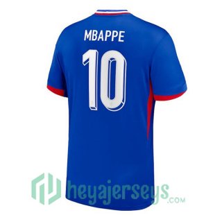 France (MBAPPE 10) Home Soccer Jerseys Blue 2024/2025