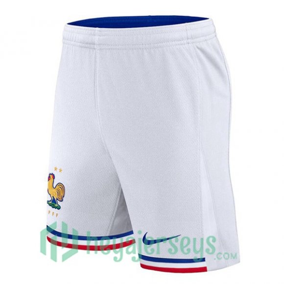 France Home Soccer Shorts White 2024/2025