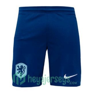 Netherlands Away Soccer Shorts Blue Royal 2024/2025