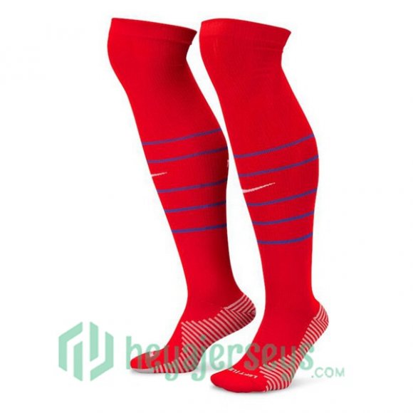 France Home Soccer Socks Red 2024/2025