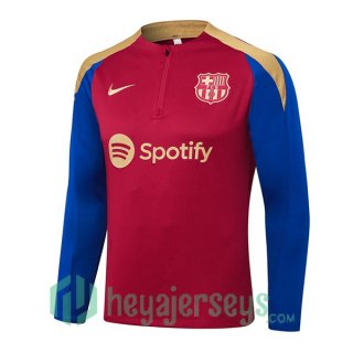 Training Sweatshirt FC Barcelona Blue Red 2024/2025