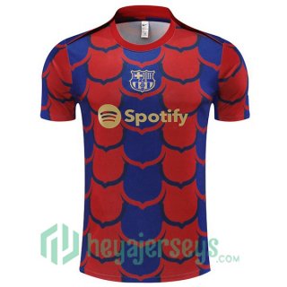 FC Barcelona Training T-Shirts Red Blue 2024/2025