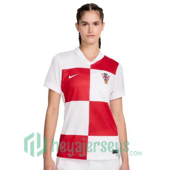 Croatia Women Soccer Jerseys Home White 2024/2025