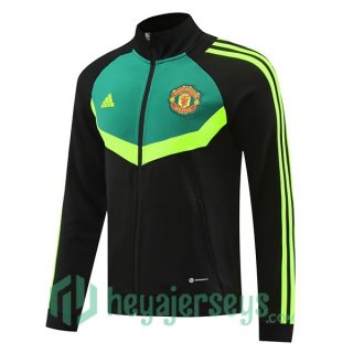 Training Jacket Manchester United Black Green 2024/2025