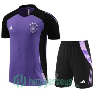Germany Training T-Shirts + Shorts Purple 2024/2025