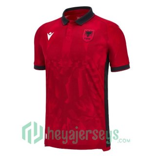 Albania Home Soccer Jerseys Red UEFA Euro 2024