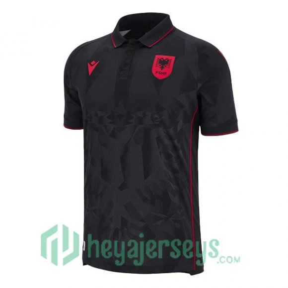 Albania Third Soccer Jerseys Black UEFA Euro 2024