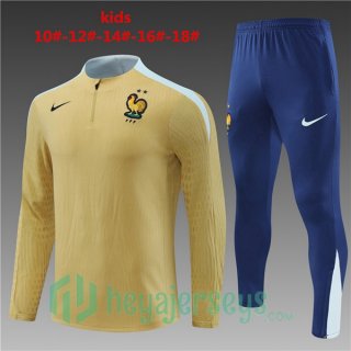 Tracksuit France Kids Yellow 2024/2025
