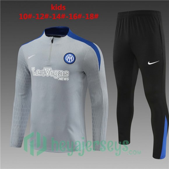 Tracksuit Inter Milan Kids Gray 2024/2025