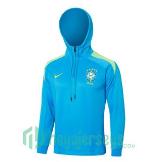 Hooded Sweatshirt Brazil Blue 2024/2025