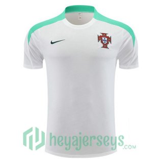 Portugal Training T-Shirts White 2024/2025