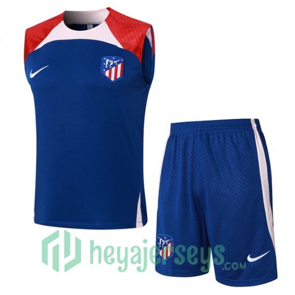 Soccer Vest Atletico Madrid + Shorts Blue 2024/2025