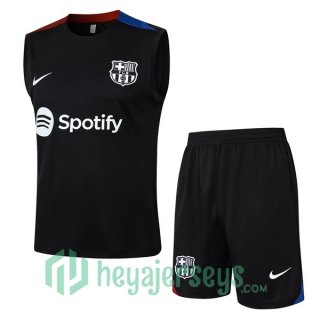 Soccer Vest FC Barcelona + Shorts Black 2024/2025
