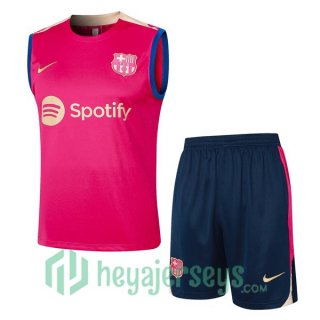 Soccer Vest FC Barcelona + Shorts Rose 2024/2025