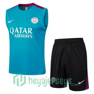 Soccer Vest Paris Saint Germain + Shorts Blue 2024/2025