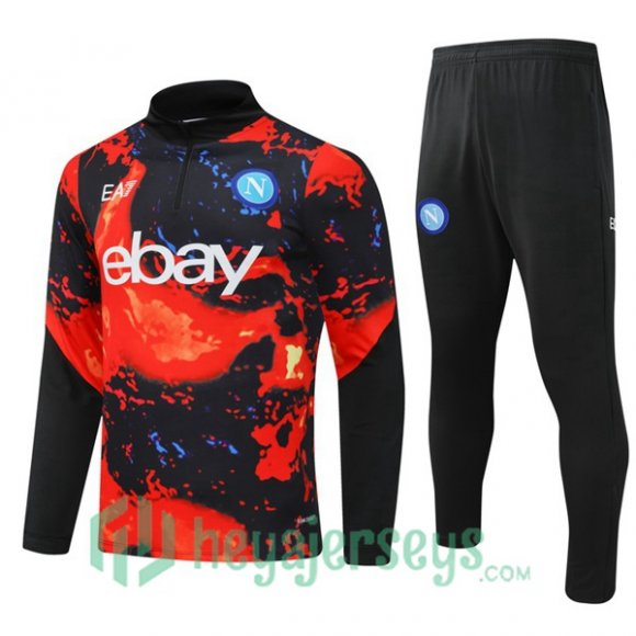 Tracksuit SSC Napoli Red Black 2024/2025