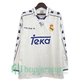 Real Madrid Retro Home Long Sleeve White 1994-1996