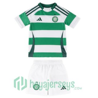 Celtic FC Kids Home Soccer Jerseys Green White 2024-2025