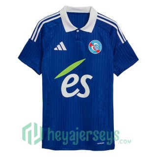 RC Strasbourg Alsace Home Soccer Jerseys Blue 2024-2025