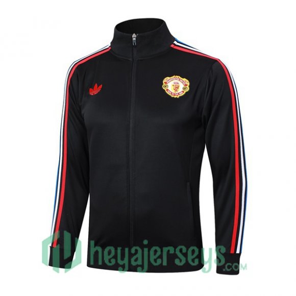 Training Jacket Manchester United Black 2024-2025