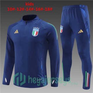 Tracksuit Italy Kids Blue 2024-2025